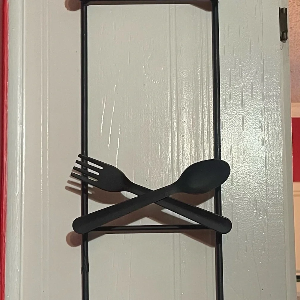 Brown/Black Metal Wall Decor Plate Display Holder